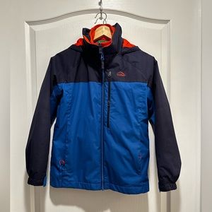 L.L Bean Blue & Orange Hooded Jacket